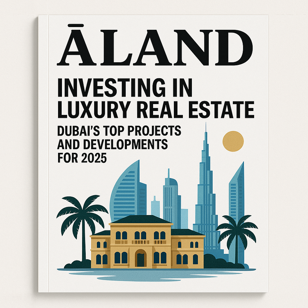 ALAND Magazine Cover Featuring Dubai Luxury Real Estate Investment 2025
